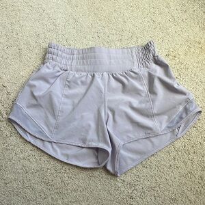 Lilac Lululemon Hotty Hot high-rise shorts (size 0, 2.5 inseam)
